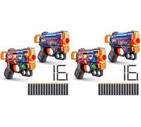 XSHOT Skins Menace Blaster - Poppy Playtime Skin (16 fléchettes) par ZURU (Lot de 2)