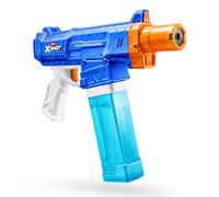 XSHOT Water Turbo Stream Motor Soaker de ZURU - Pistolet à Eau Motorisé avec Technologie Fast Fill, Canon LED et Batterie Rechargeable, Portée 9m, Jouet d'Été Extérieur pour Enfants 8+