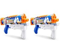 XSHOT ZURU Water Fast-Fill Skins Sonic The Hedgehog Hyperload Water Blaster, Jouet d'été pour Piscine en Plein air, 5.51 cm x 2.17 in x 13.48 in (Lot de 2)