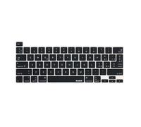 XSKN Housse de clavier en silicone noir italien pour MacBook Pro 16 pouces (A2141) (2019) et MacBook Pro 13,3 pouces (A2338 M1, A2251, A2289) (2020) a