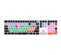 XSKN Logic Pro - Housse de clavier en silicone pour Apple iMac M1 24" sorti en 2021 avec Touch ID et pavé numérique A2520 - Disposition UE et États-Unis (non compatible avec d'autres modèles)