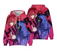 XSLGOGO Anime Blue Lock Sweat à Capuche Cosplay à Manches Longues Unisexe Sweat-Shirt imprimé 3D Isagi Yoichi Sweat à Capuche Bachira Meguru Pull