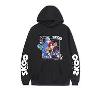 XSLGOGO Anime SK8 The Infinity Sweat à Capuche Kiyan Reki X Langa Sweat drôle Impression à Capuche Pull Unisexe Manches Longues Sweat décontracté
