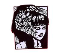 XSLGOGO Anime Tomie Broches Pin Tomie Kawakami Horrible Broches Tomie Junji Ito Badges Halloween Cosplay Accessoires