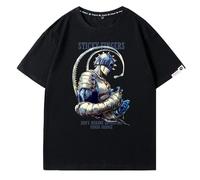 XSLGOGO JoJo's Bizarre Adventure Stand-in Série Anime T-Shirt Weather Report Killer Queen Casual Manches Courtes Anime Sweatshirt Couple's T-Shirt