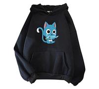 XSLGOGO Sweat à Capuche Unisexe Anime Fairy Tail Sweat à Capuche Etherious Natsu Dragneel Casual Pull à Manches Longues Fairy Tail Cosplay Top