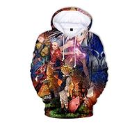 XSLGOGO Sweat à Capuche Unisexe Anime The Seven Deadly Sins Meliodas Graphics Pull Sweat à Manches Longues décontracté King Ban
