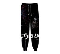 XSLGOGO Unisexe Anime Black Clover Pantalons Yuno Pantalons de survêtement Asta Graphiques Taille élastique Sarouel avec Cordon de Serrage