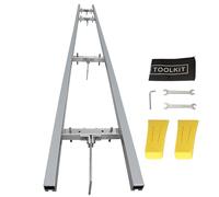 XSLOER Système de guidage de moulin à rail 9FT avec 4 pics de fixation en bois, kits de barres transversales en aluminium3 fonctionnent avec broyeur à tronçonneuse