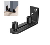 XSNEWLIFE Guide au Sol Porte Coulissante Rouleaux de Guidage de Porte de Grange Guide au Sol Aucun Dommage au Sol,Noir, Noir-1 paquet