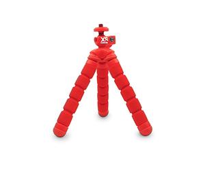 Xsories Mini Bendy Trépied pour Caméra d'action/Appareil Photo 15 cm Rouge