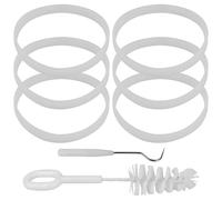 XSPANDER Lot de 6 joints d'étanchéité en caoutchouc de 10 cm compatibles avec Nutri Ninja Pro Deluxe BL451-30, BL455-30, BL455-30 DOB, BL456-30 900 W/1000 W