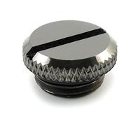 xspc xspc verschlussstopfen 1/4 zoll - black chrome noir Noir