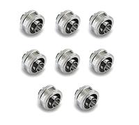 XSPC G1/4" Compression Fitting 3/8" ID 5/8" OD 16/10mm V2 Pack of 8 Chrome