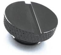 xspc xspc verschlussstopfen 1/4 zoll - black chrome noir G