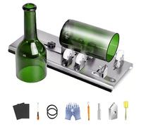 XSQD Kits Découpe Verre, Coupe Bouteille En Verre Circulaire En Acier Inoxydable, Outils De Bricolage En Verre, Conteneur De Plantes, Convient Pour Couper La Bière, Du Whisky, Des Bouteilles De Vin