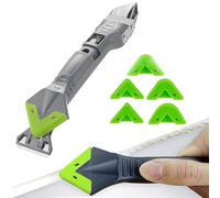 XSQD Outil D'enlèvement De Silicone 5 en 1 Kit, Outil D'étanchéité De Silicone, Multifonction De Racloir De Nettoyage, Outil Racloir Adhésif, Pour L'élimination Des Taches, Scratch Silicone