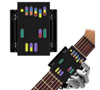 XSQD Presseur d'Accords De Guitare, Outil De Pratique d'Assistant d'Accords De Guitare Méthode Mémoire 6 Couleurs, Entraîneur d'Accords Guitare, Accessoires Guitare Débutant Adaptés Aux Adultes Enfant