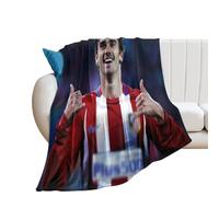 XSQING Antoine Griezmann - Couverture polaire en flanelle pour canapé, sofa, chambre à coucher, décoration toutes saisons, 76,2 x 101,6 cm, 300 g/m²