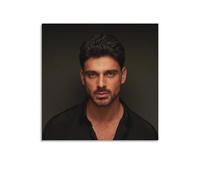 XSQING Michele Morrone Poster d'acteur - Impression sur toile - Décoration d'intérieur - 30 x 30 cm