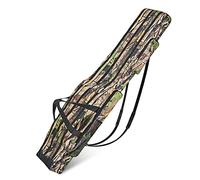 XstarG Sac de Peche 3 Couches Fourreau Canne a Peche, 150cm Portatif Sac Peche, Grande Capacité Imperméable Oxford Sac de Pêche, Housse Canne a Peche Pliable (Camouflage foncé)