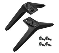 Xstary 1 Paire Pied TV Universel, Support TV Pied, Support TV Sur Pied, Matériau Abs Robuste, Comprend des Vis de Fixation, Pieds de Base Noirs, Convient Aux Supports TV LG 49/50/55 Pouces