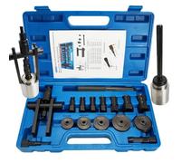 XSTARYE 16PCS Velo Extracteur de Roulement Interieur avec Kit Presse à Roulements pour l'installation Roulements Arrache Roulement avec 7 Pince de Serrage à Expansion & Extracteur à Deux Mâchoires