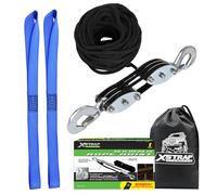 XSTRAP Standard Palan à Corde Robuste de 0,9 kg, résistance à la Rupture de 15,2 m, Bloc de Charge de Travail de 453,6 kg et système de poulie pour soulever des Objets Lourds (Noir)