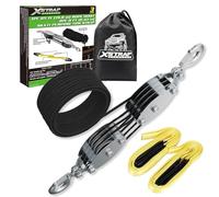 XSTRAP Standard Palan à Corde Robuste, Poids de Rupture de 1 800 kg, 2 Cordes de Levage de 2,5 m, Noir