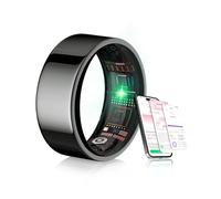 XSWCCJJ Bague intelligente 6.0 mise à niveau 【L'industrie d'abord】【Étanchéité IP68】 Bague intelligente 2025 pour homme et femme pour suivi du sommeil, SpO2, anneau de fitness noir, 12#