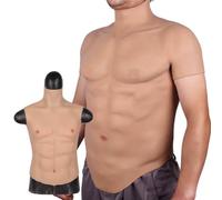 XSWL Combinaison Musculaire en Silicone, Combinaison Musculaire Masculine réaliste, Peau simulée pour Cosplay Halloween transgenre,Color 3,One Size