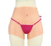 XSWL Culotte en Silicone imitant Un vagin, Boxer dissimulant Les prothèses, Culotte rehaussant Les Fesses, sous-vêtements Courts pour travestis et Drag Queens.,Marron