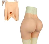 XSWL Pantalon en Silicone Faux Fessier Shaper Control Shorts Butt Lift Hip Enhancers Pantise pour Cosplay Drag Queen,Color 3,1.6cm/0.62in