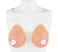 XSWL Silicone Goutte d'eau Formes mammaires Sangle sur Mastectomie Cross Dresser réaliste Complet Seins Doux transgenre Reine travesti Soutien-Gorge,Nude,14XL`6000g