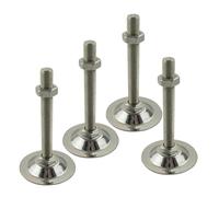 XSXSX Pieds de Meuble réglables, coupelle de Pied réglable M12x (60-150) mm diamètre de Base 73 mm Paquet de 4(M12x150mm)