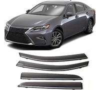 XSYing Lot de 4 déflecteurs d'air pour Lexus ES ES200 ES260 ES300h ES300 2018-2021, avant et arrière Déflecteurs de vent Pare-soleil Déflecteurs de pluie