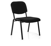 HJH Office - Chaise à quatre pieds XT 600 XL - Noir - Tissu