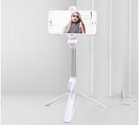Xt10 Selfie Stick Trépied sans fil Bluetooth avec télécommande Monopod Shutter XT10 Stick-White