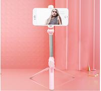 Xt10 Selfie Stick Trépied sans fil Bluetooth avec télécommande Monopode Shutter XT10 Stick-Pink