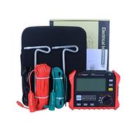 XT2302 Digital Ground Earth Resistance Voltage Tester Meter 0 Ohm To 4K 100 Groups Data Logging With Backlight