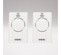 XT4 868 SLH BLANC 787010 - Télécommande portail 4 canaux - 868,35 MHz - Compatible récepteurs SLH - Sécurité Rolling Code + 1 porte-clés DOMOBIP (Blanc - Lot de 2)