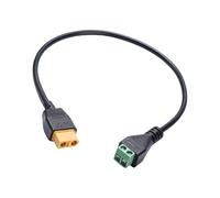 XT60 Adaptateur de charge équilibré femelle vers connecteurs 2 broches avec bornes fixes à vis pour une installation facile Câble d'extension de 30 cm