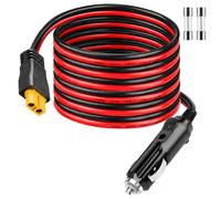 XT60 Allume Cigare 12V/24V DC pour ECOFLOW Delta 2 Max, Chargeur de Voiture | 3M pour DELTA Delta 3 Bluetti EB55 Anker 757 767 SOLIX C200 C300 C1000 Générateur solaire XT60 Plug 16AWG 15A Câble de charge