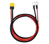 XT60 Câble de connexion à anneau O, XT60H mâle vers anneau O, avec fil de silicium 1 m 12 AWG pour batterie Lipo RC FPV Racing Drone