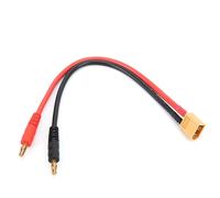 XT60 mâle à 4 mm Banana Plud Adapter Cable Flexible Silicone 12AWG Gold Plated Connecteur pour B6 Lipo Charger RC Cars Airplanes Boats