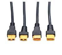 XT60 Mâle/Femelle vers DC5521 DC5525 Câble adaptateur d'alimentation 15 A, 0,3 m Cordon de charge pour fer à souder TS100 FPV Moniteur Drone Batterie Réparation de champ Panneau solaire (5525 F à XT60