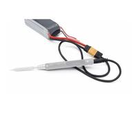 XT60 Mâle vers DC5525 Mâle Câble d'alimentation Adaptateur 500mm Silicone Isolé Fer à Souder Câble avec Connecteurs Plaqué Or pour TS100, TS101 & O