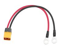 XT60 to O Ring Terminal Cable,14AWG XT60 Male to O Terminal,Extension Cable for Solar Panel Kit and Battery Charging (0.3m/1FT) (XT60 Male)