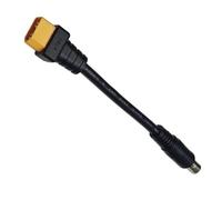 XT60 vers DC8020 Câble adaptateur - Cuivre noir 15 cm | Cordon d'alimentation de charge ignifuge | Adaptateur de prise mâle haute efficacité 36V 13A pour équipement de stockage de batterie au lithium