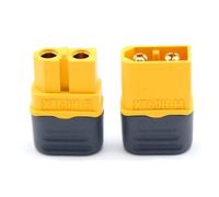 XT60H Connecteurs mâles femelles plaqués or avec gaine pour drone d'avion RC ESC (10 pièces XT60H mère)